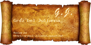 Grébel Julianna névjegykártya